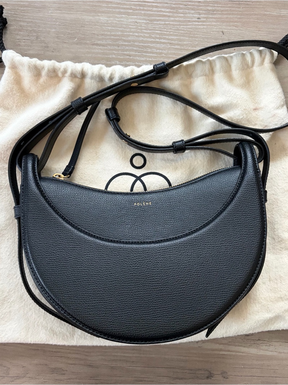 Polene Dix In Textured Black